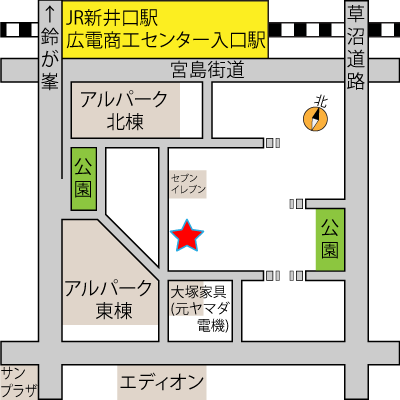 店の地図